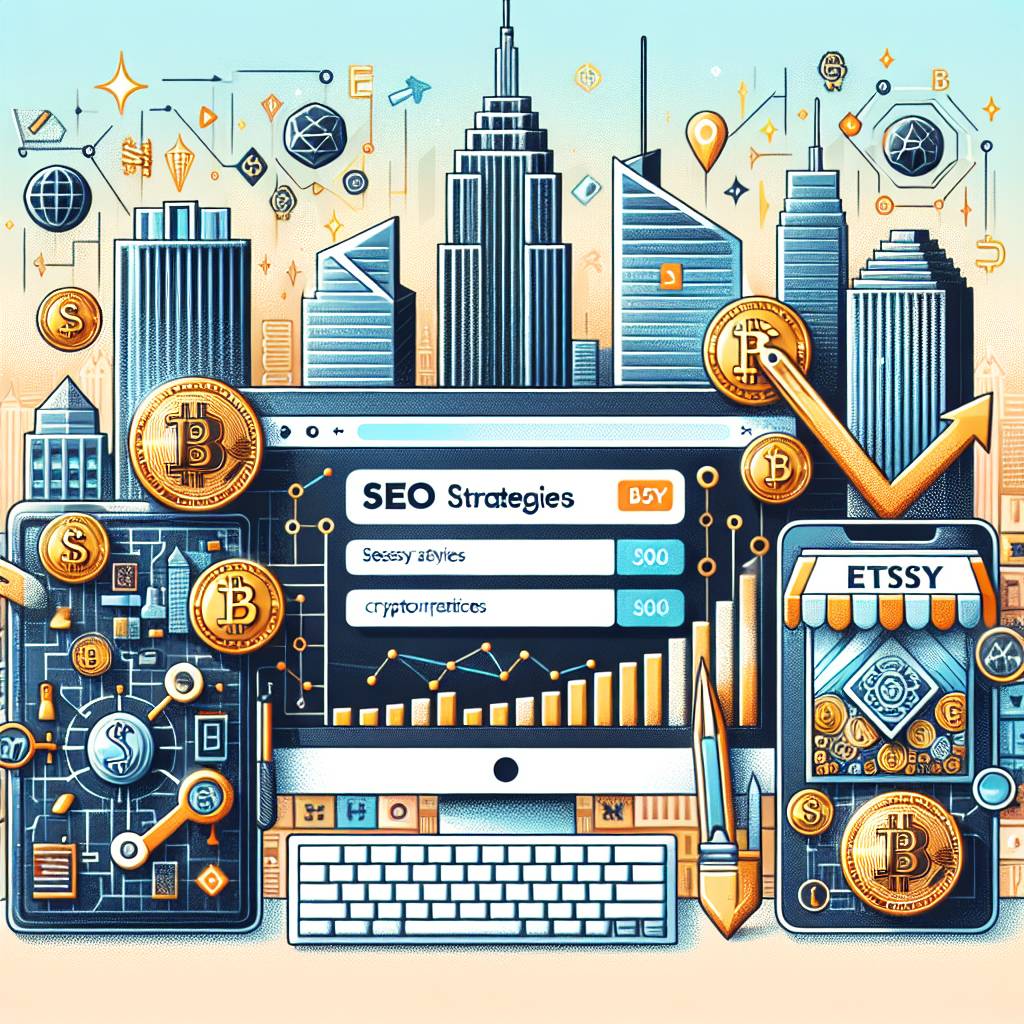 What are the best SEO strategies for optimizing an Etsy shop selling cryptocurrency-related items?