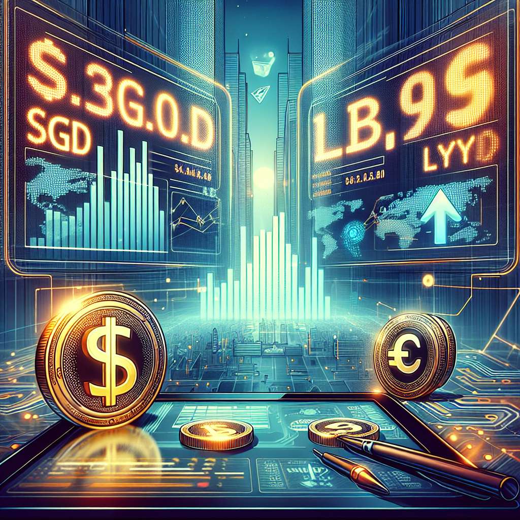 What is the current exchange rate for 1 SGD to LYD in the cryptocurrency market?