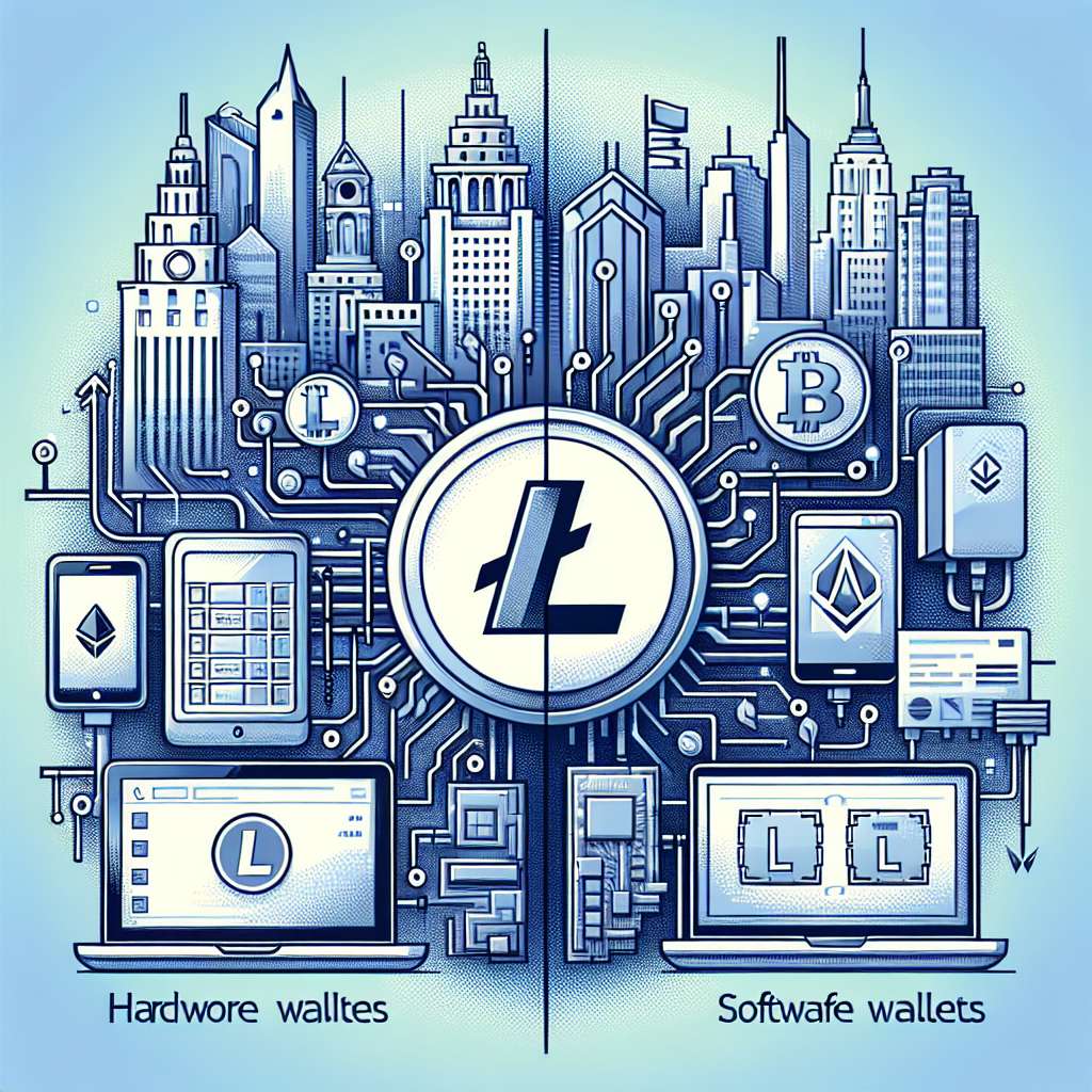 What are the differences between hardware wallets and software wallets for Litecoin?