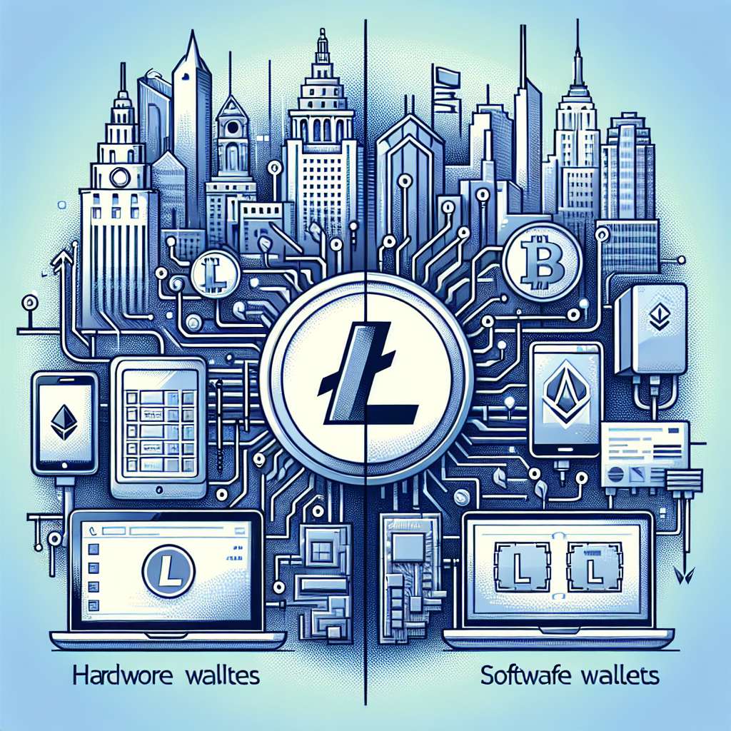 What are the differences between hardware wallets and software wallets for storing cryptocurrencies?