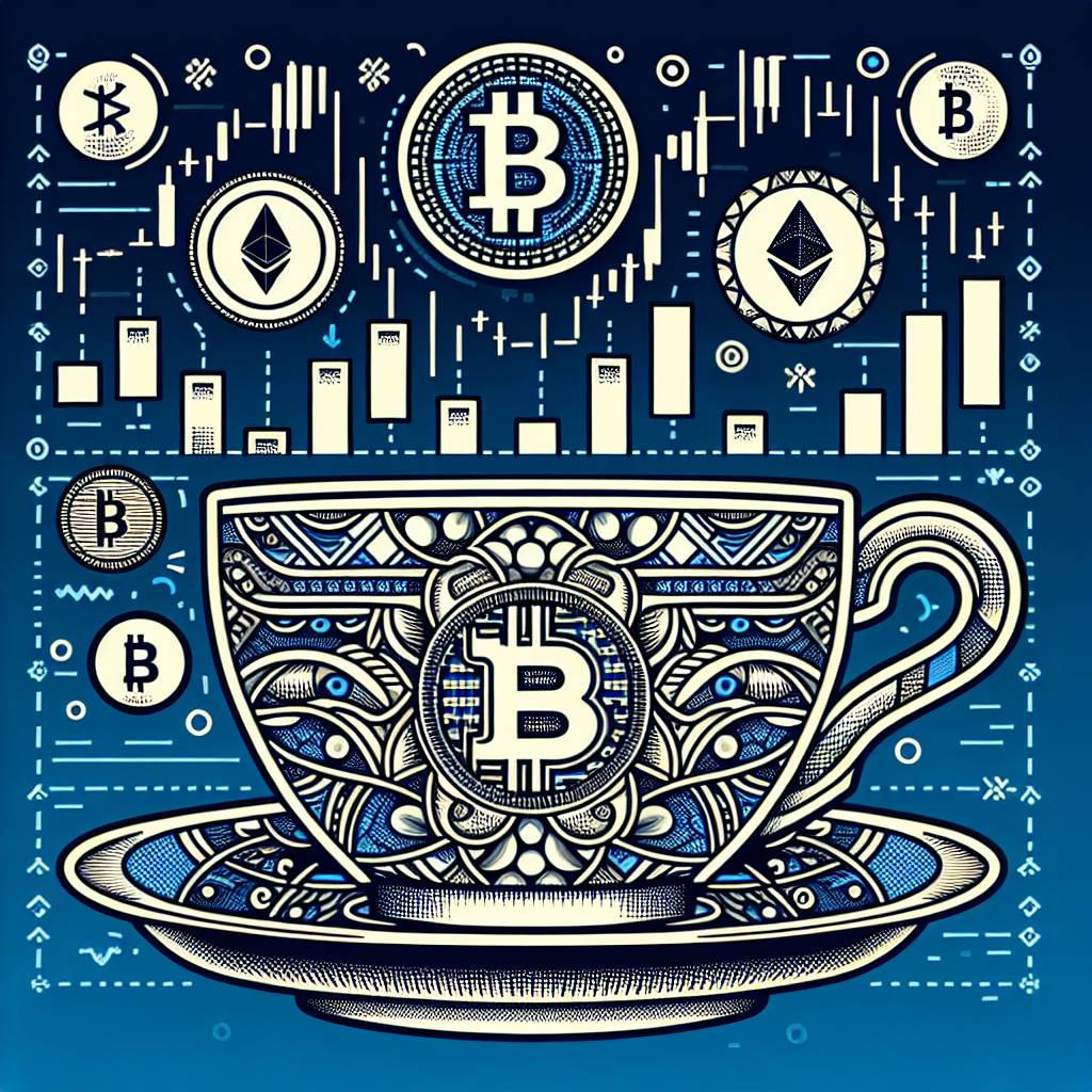 Are there any teacup and handle patterns inspired by famous cryptocurrencies like Bitcoin and Ethereum?