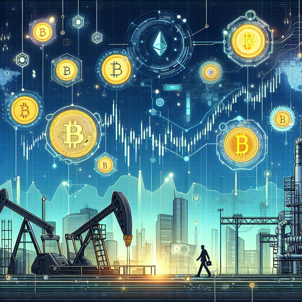 What are the correlations between the crude oil curve and the performance of cryptocurrencies?