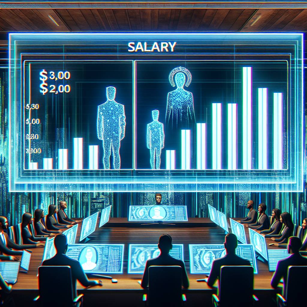 What are the typical salary ranges for different age groups in the cryptocurrency industry in the USA?