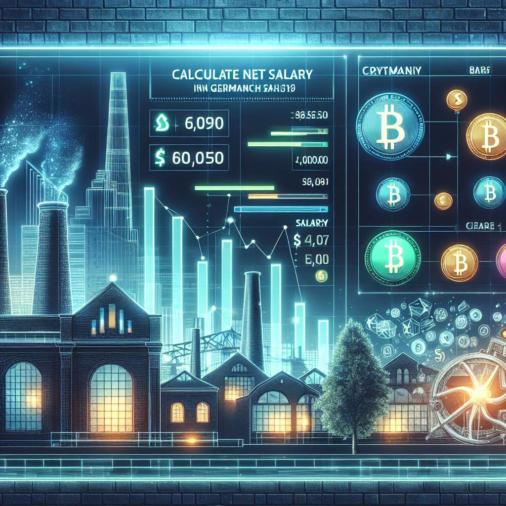 How can I use digital currencies to calculate my net salary in Germany?