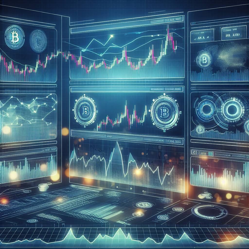 What are the key features to look for in stock price charts for cryptocurrency trading?