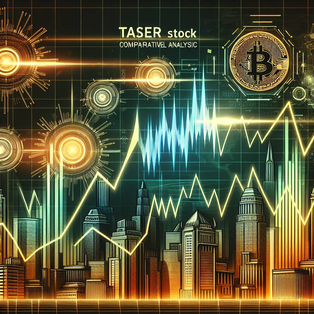 How does the price of Taser stock correlate with the performance of major cryptocurrencies?