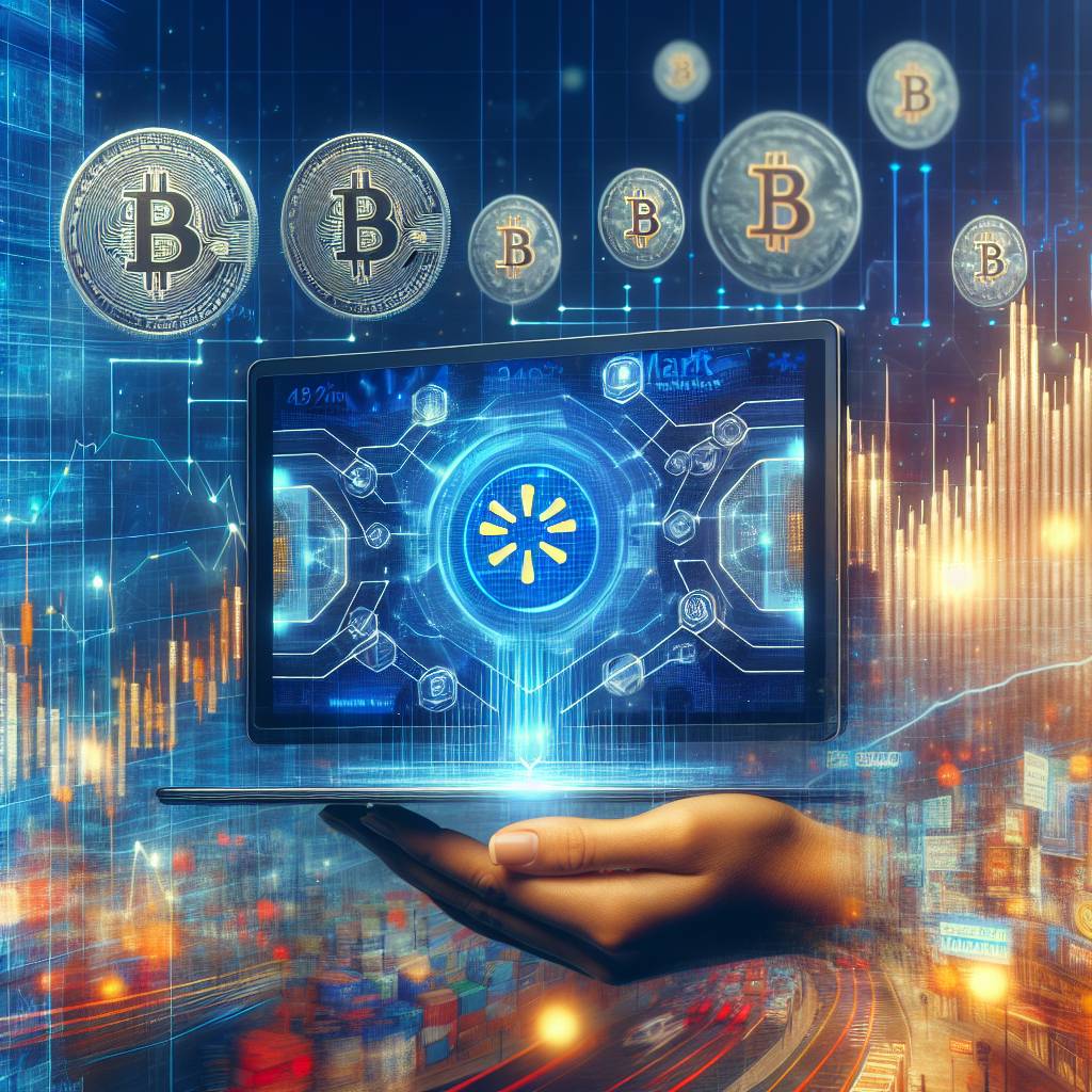 How does Walmart's stock performance affect the value of digital currencies?