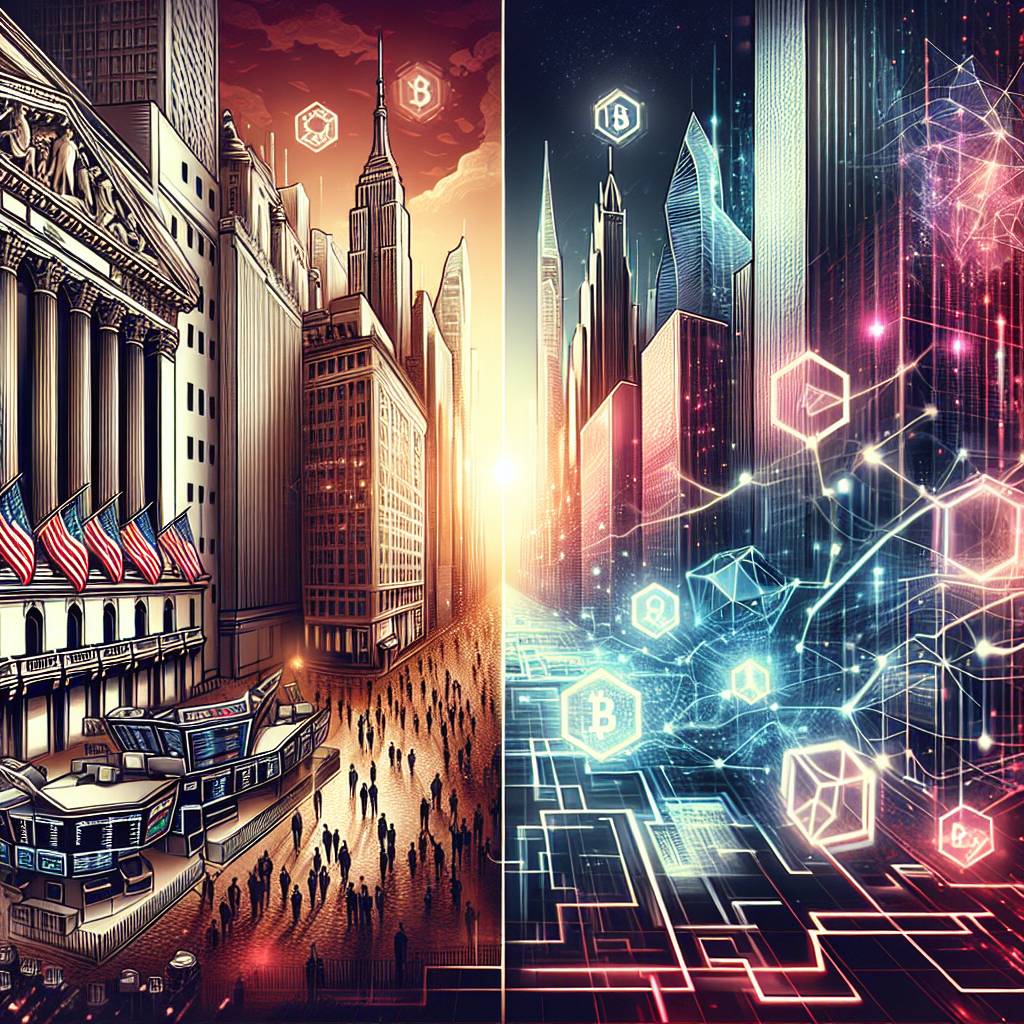 What are the main similarities and differences between cyberpunk and blockchain technology?