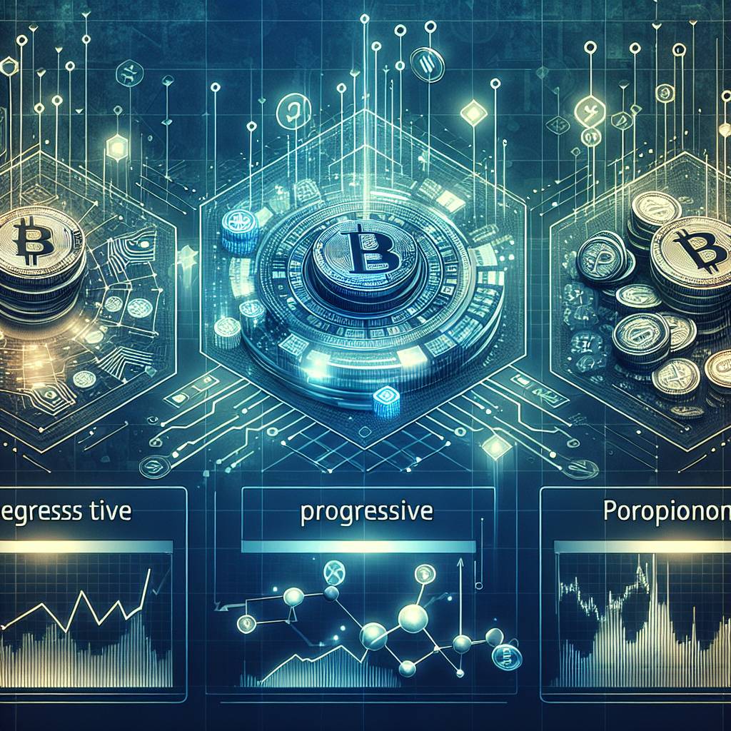 What role do regressive, progressive, and proportional taxes play in shaping the adoption and usage of cryptocurrencies?