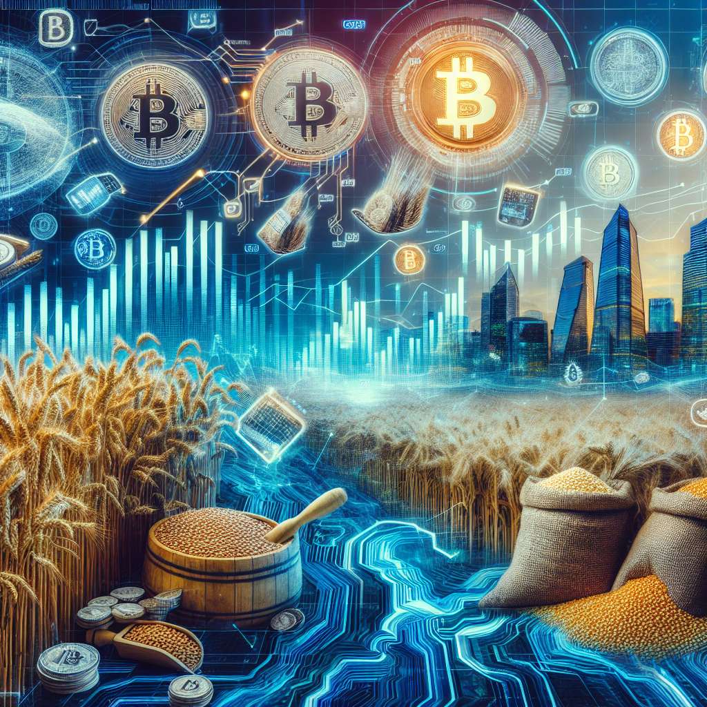 How can grain futures prices be used to predict cryptocurrency price movements?