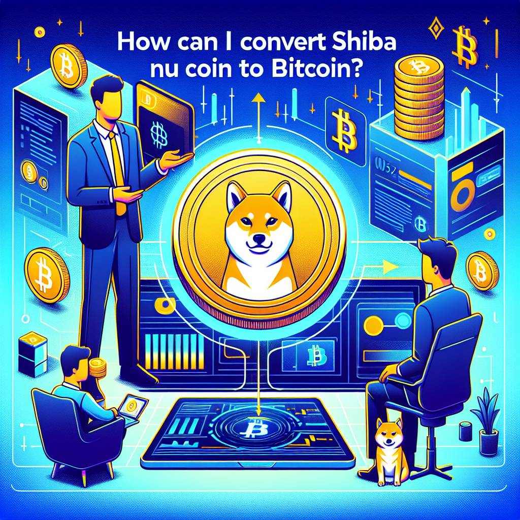 How can I convert Shiba Inu coin to Bitcoin?