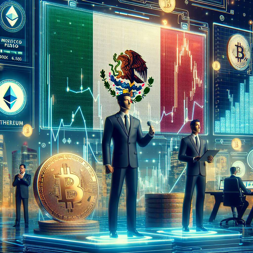 How does the value of Mexican peso compare to popular cryptocurrencies today?