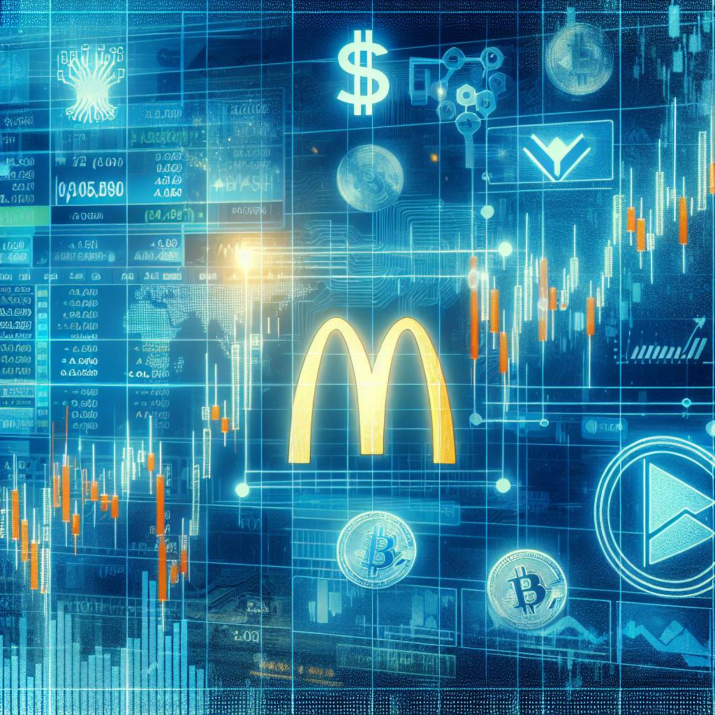 What is the impact of McDonald's stocks price on the cryptocurrency market?