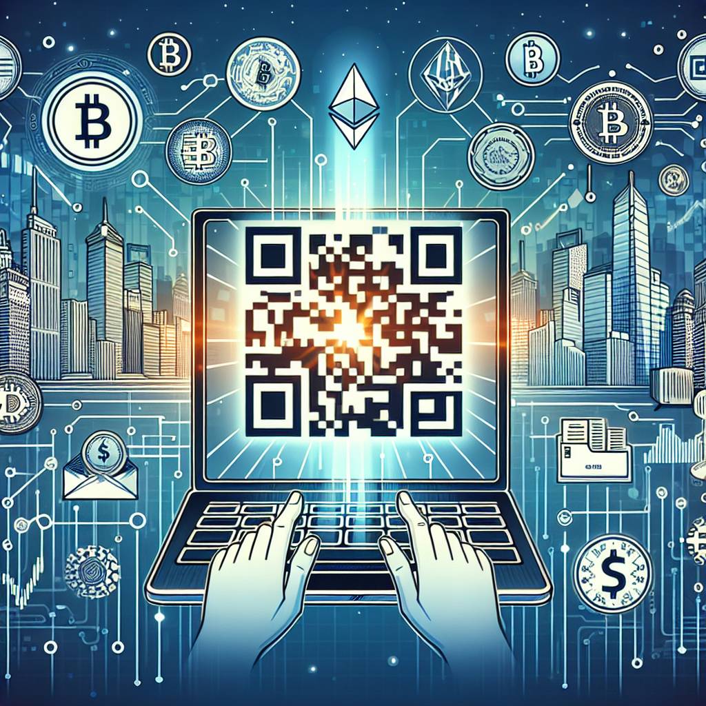 Where can I generate a QR code for accepting cryptocurrencies?