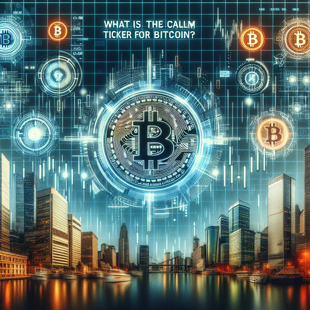 What is the calm ticker for Bitcoin?