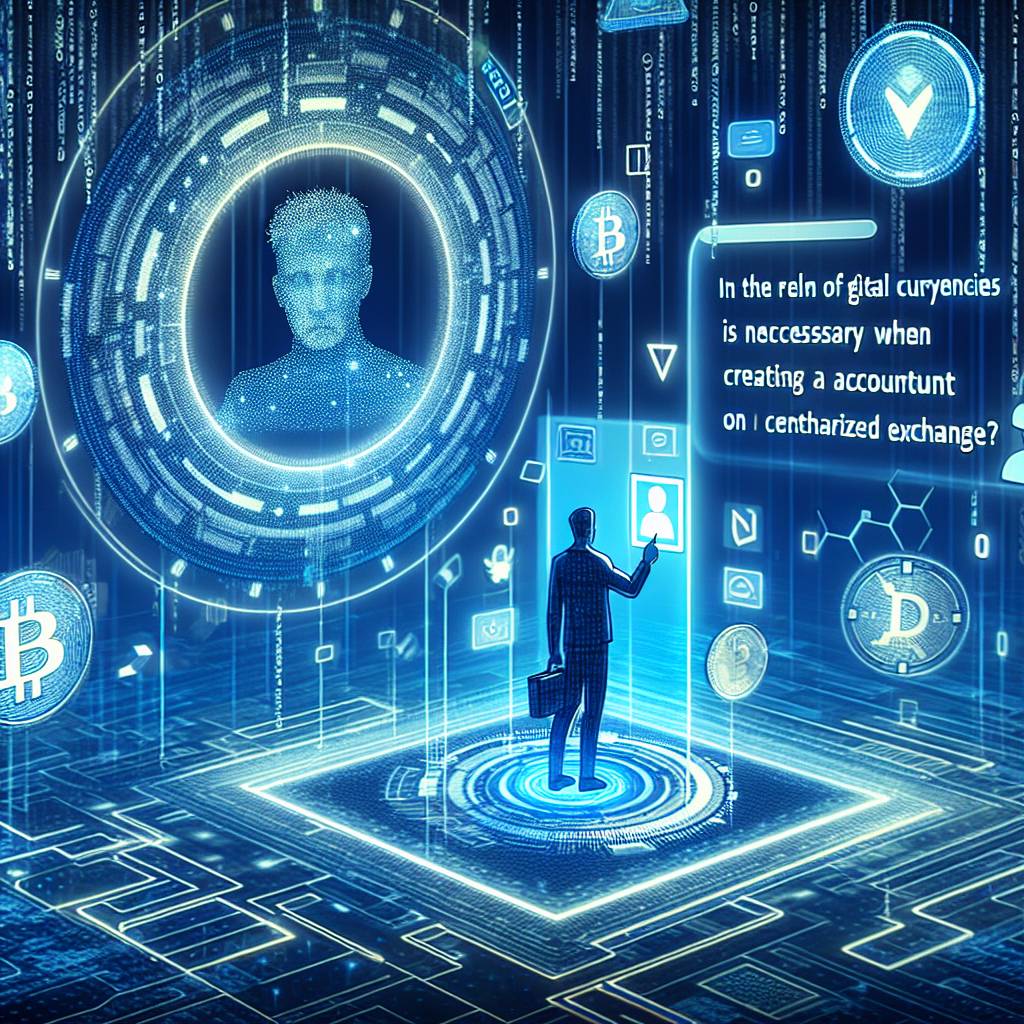 In the realm of digital currencies, what makes identity verification a necessary step when creating an account on centralized exchanges?