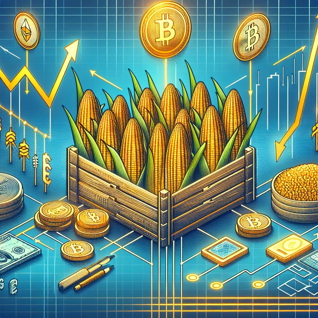 How does the corn input cost per acre affect the demand for digital currencies?