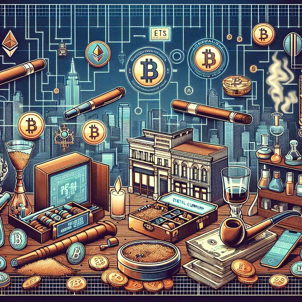 What are the advantages of using digital currencies for purchases at Columbia Food Mart?