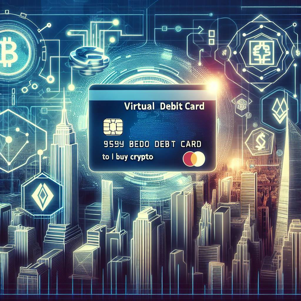 How can I use a virtual debit card to make transactions with cryptocurrencies?