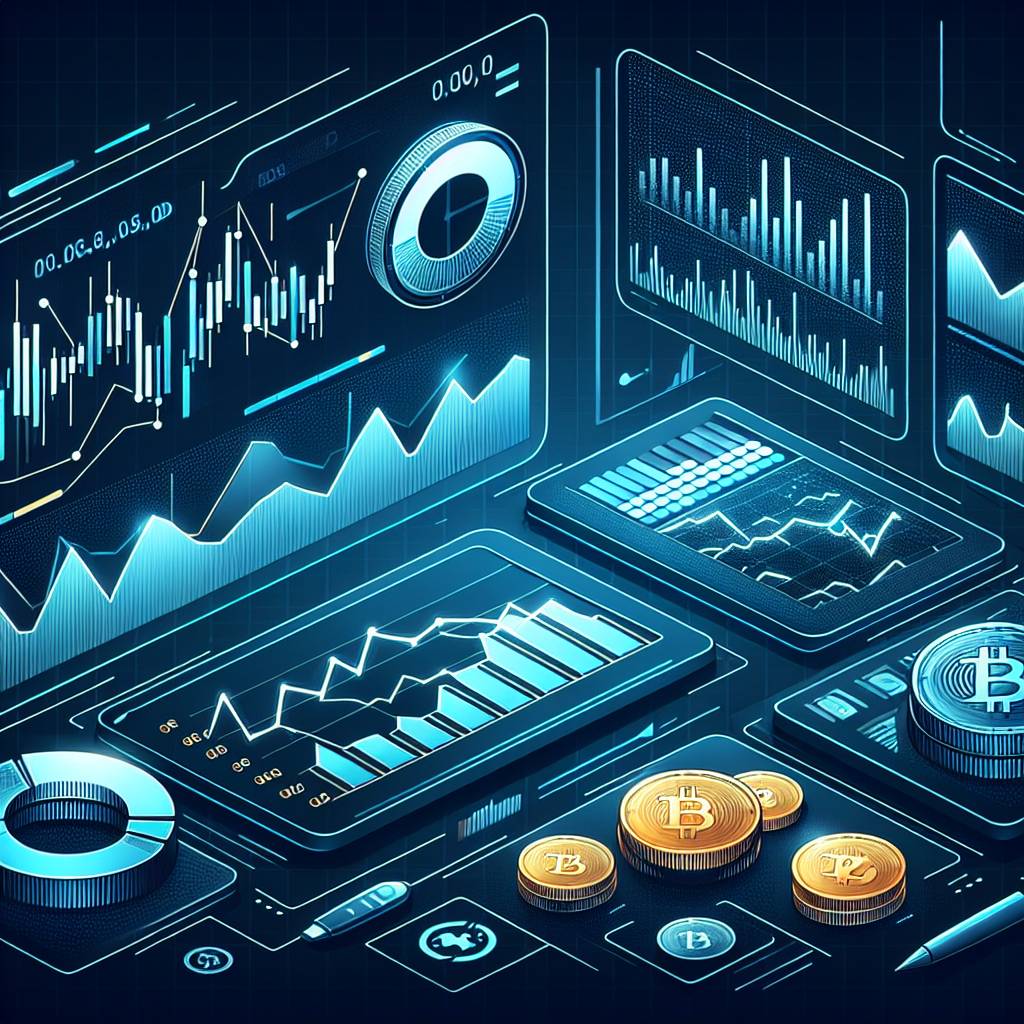 Which stock market widgets offer customizable charts and graphs for analyzing cryptocurrency trends?