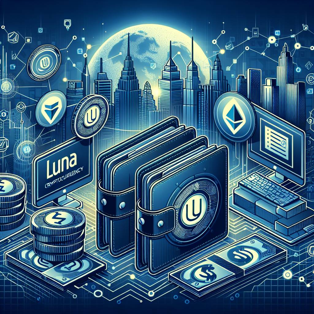 Which digital wallets support Luna staking and reward distribution?