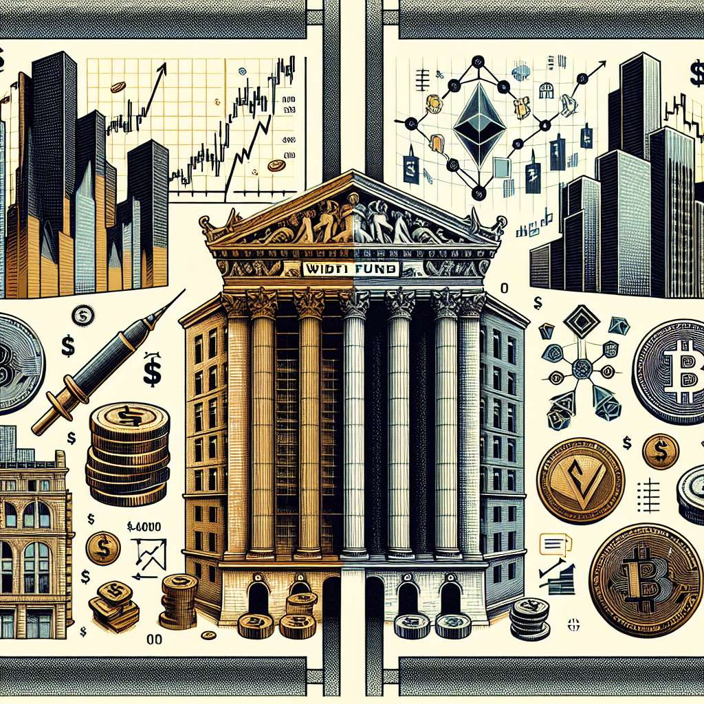 How do hedge funds and mutual funds differ in their approach to investing in cryptocurrencies?