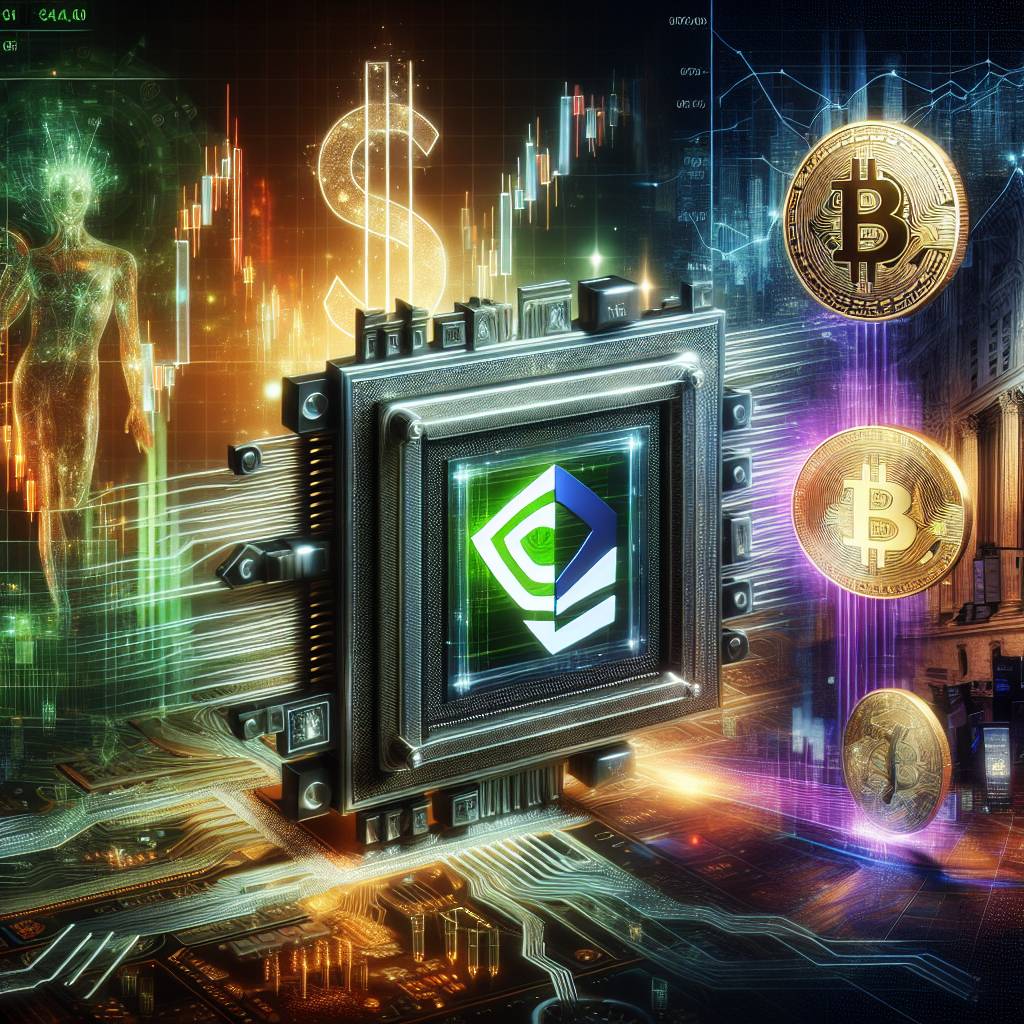 Are there any correlations between the price of Nvidia's stock and the value of popular cryptocurrencies?