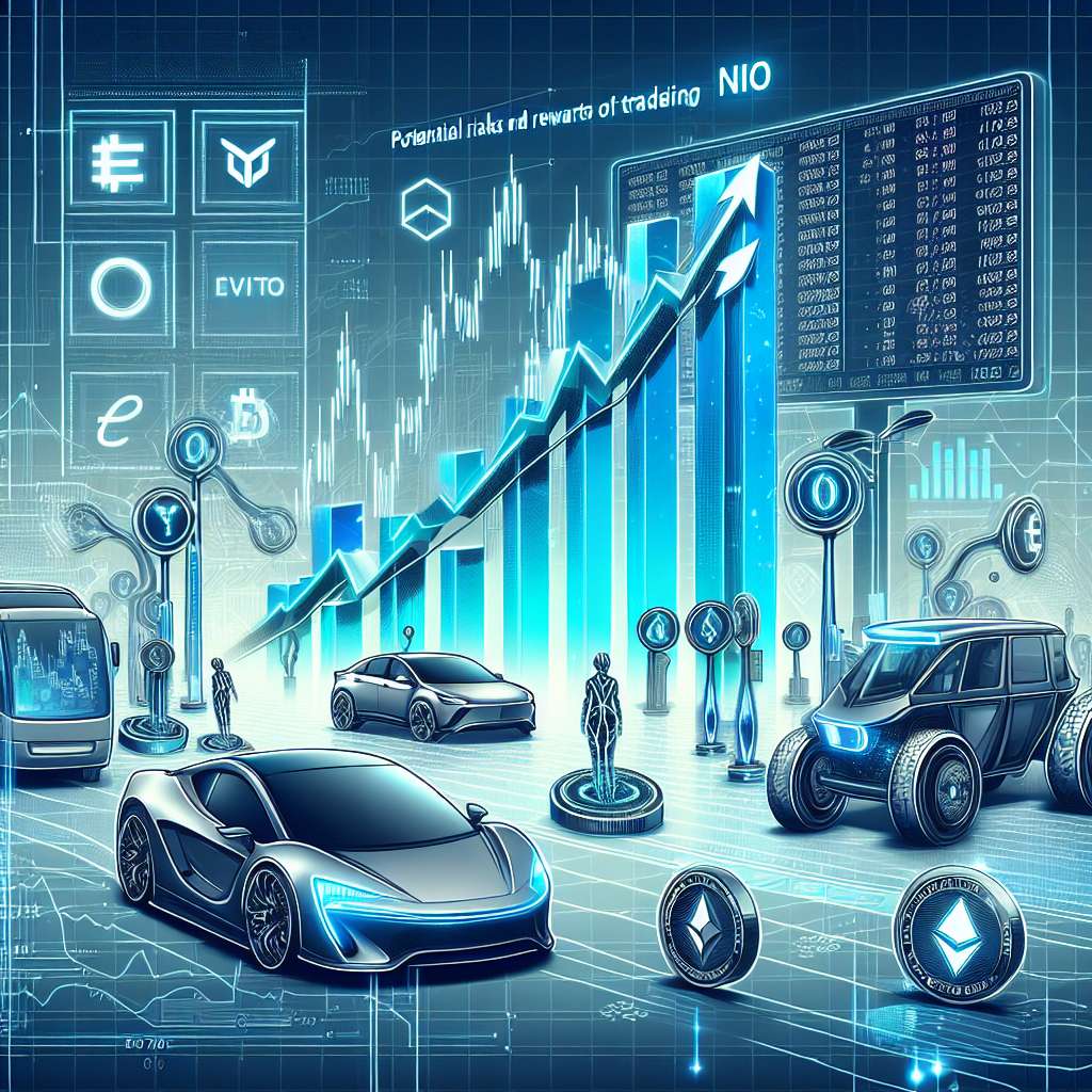 What are the potential risks and rewards of trading NIO EVs in the cryptocurrency market?