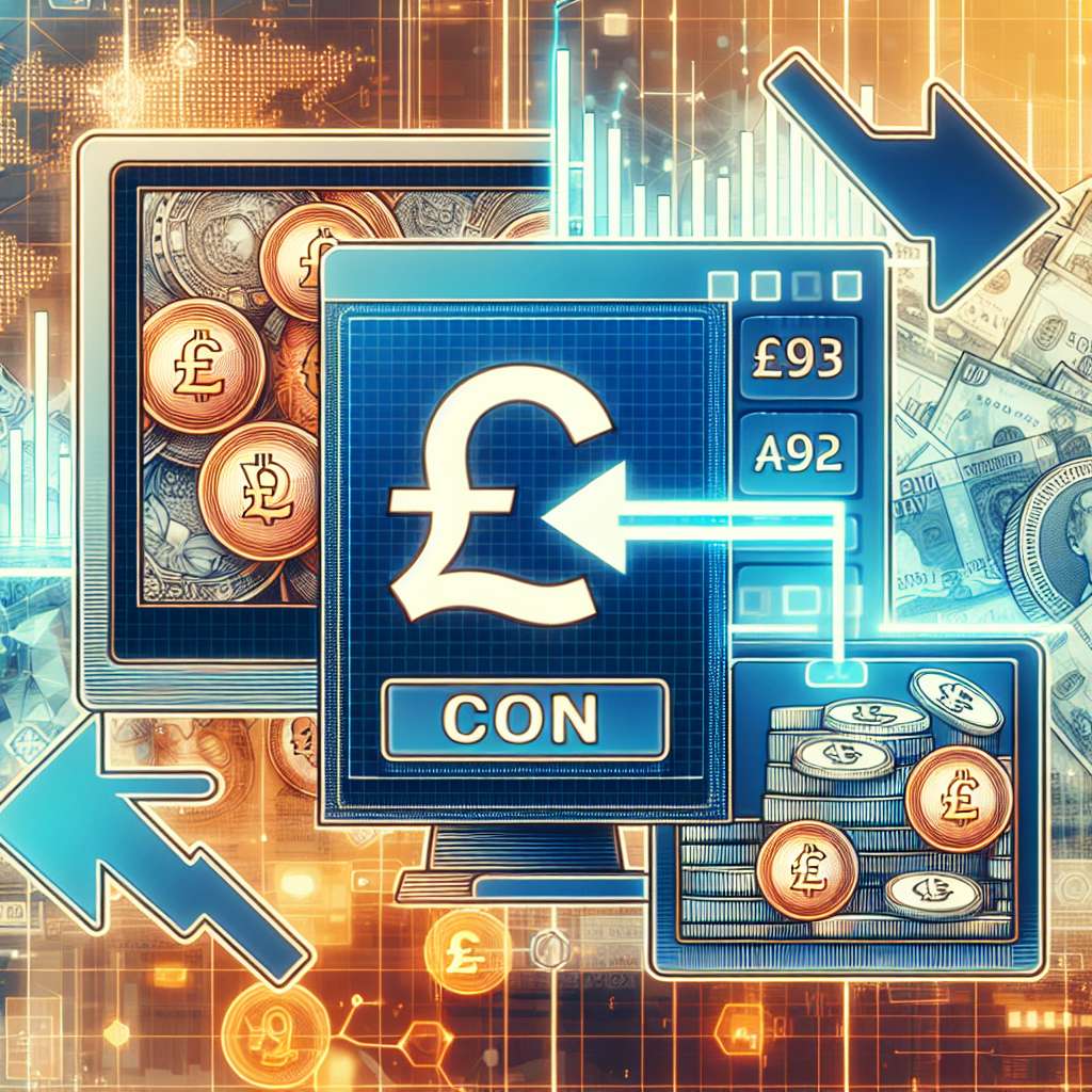 Is it possible to convert pounds to dollars using a stablecoin in the cryptocurrency market?