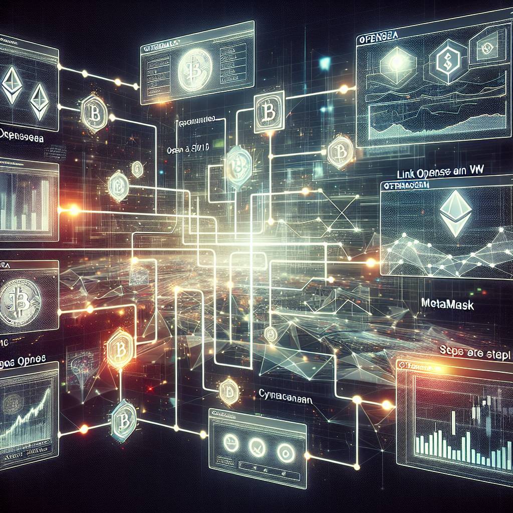 What are the steps to link my Ledger device with OpenSea and explore the digital asset marketplace?