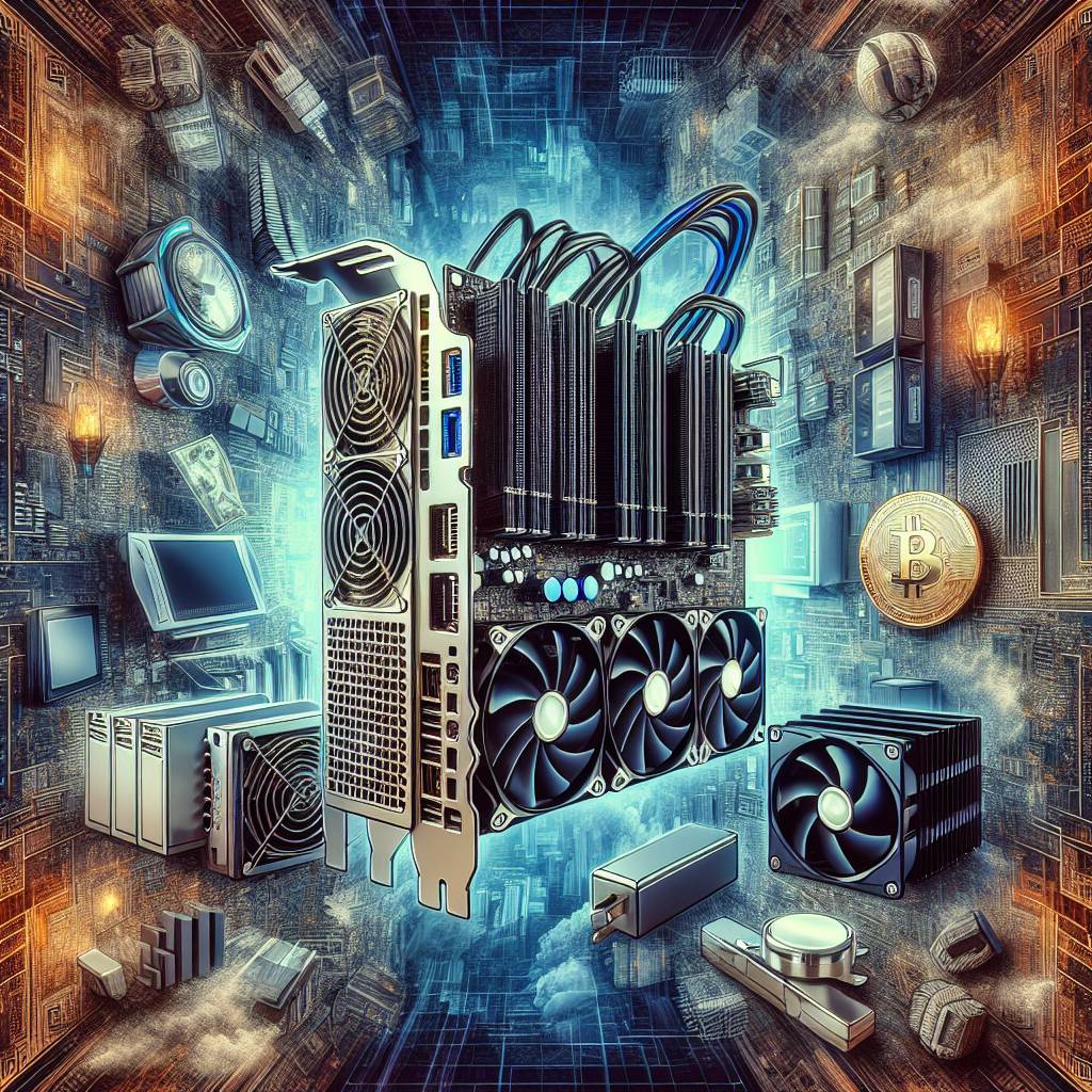 What are the most common video card connectors used in cryptocurrency mining hardware?