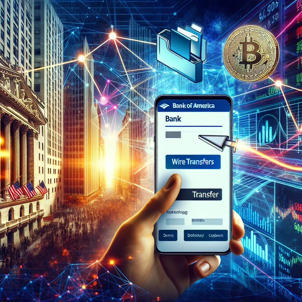 Can I transfer funds from my Bank of America account to a crypto wallet directly using online wire transfer?