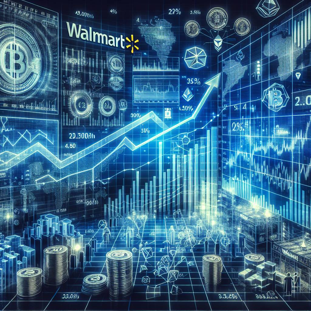 What strategies can I employ by analyzing the Walmart stock chart in relation to cryptocurrencies?