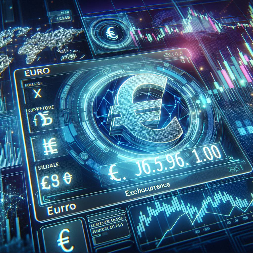 Where can I find the latest euro exchange rates for digital currencies?