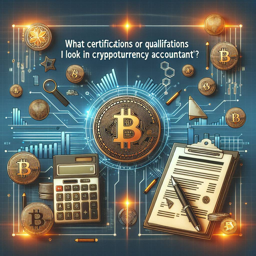 What certifications or qualifications should I look for in a cryptocurrency accountant?