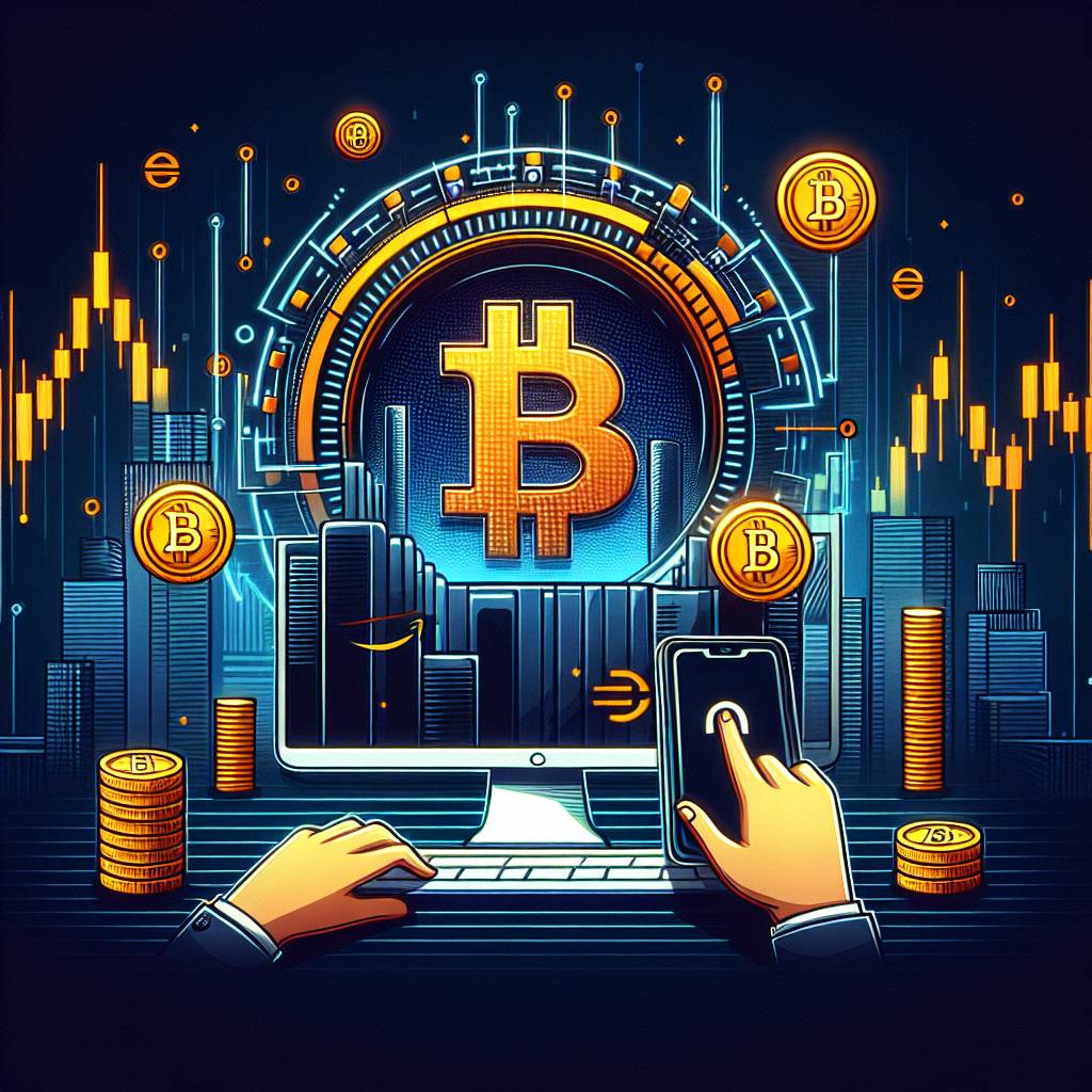 How can I use Amazon stocks to buy and trade cryptocurrencies?