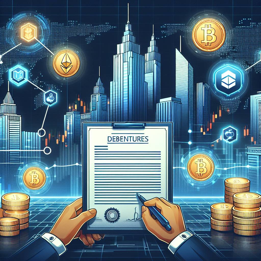What are the advantages of using debenture bonds in the cryptocurrency industry?