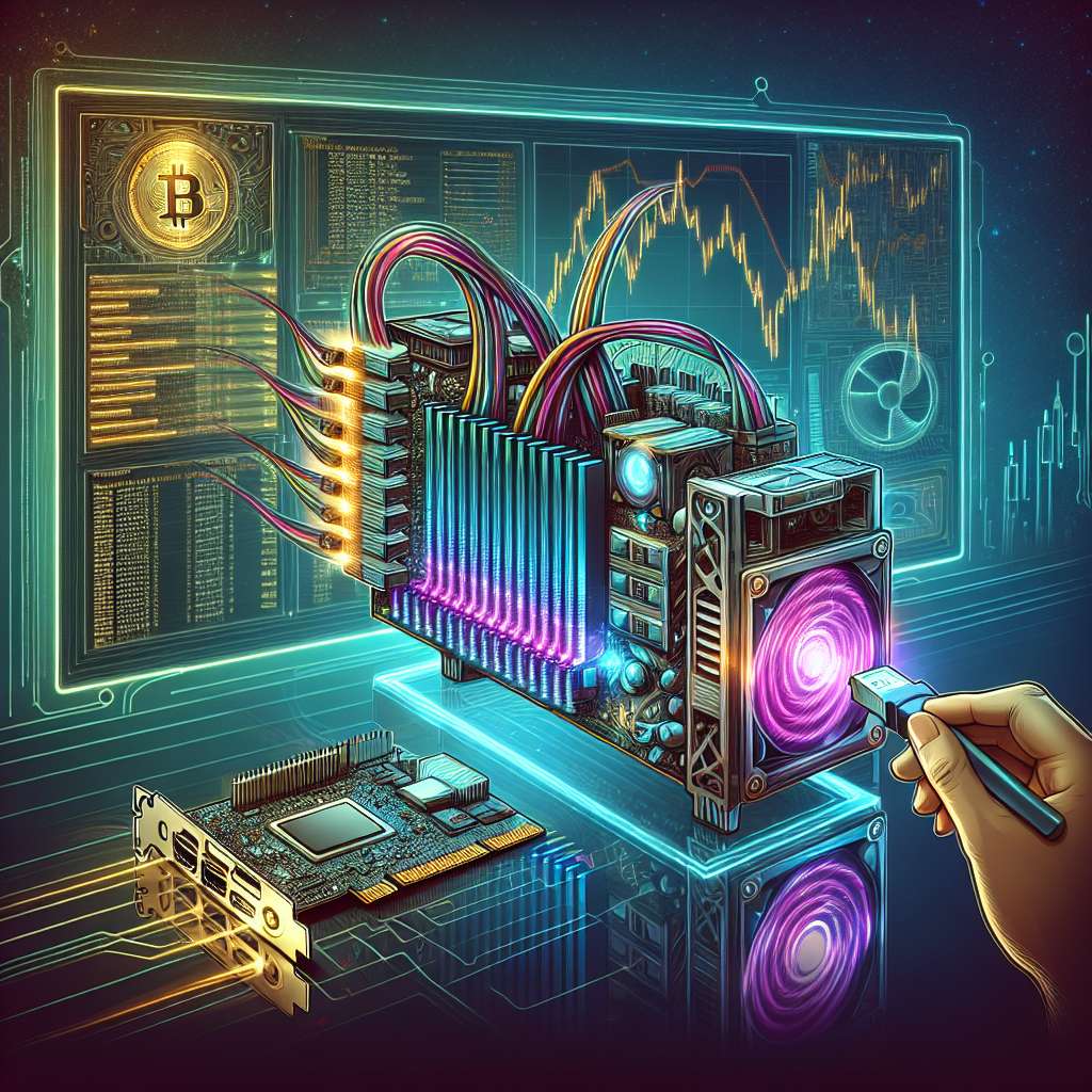 How does using a PCI-E plug affect the performance of a cryptocurrency mining rig?