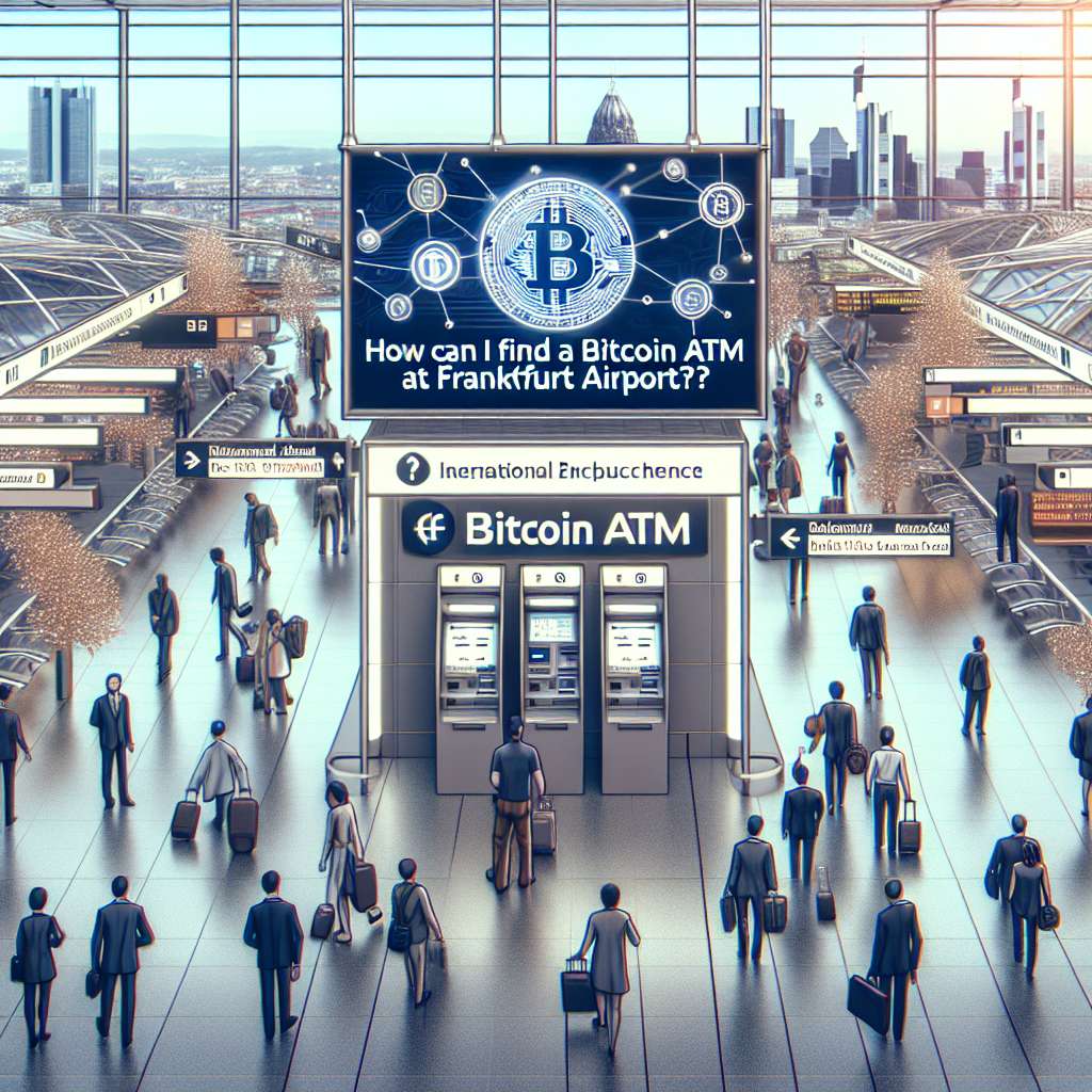 How can I find a Bitcoin ATM at Frankfurt Airport?
