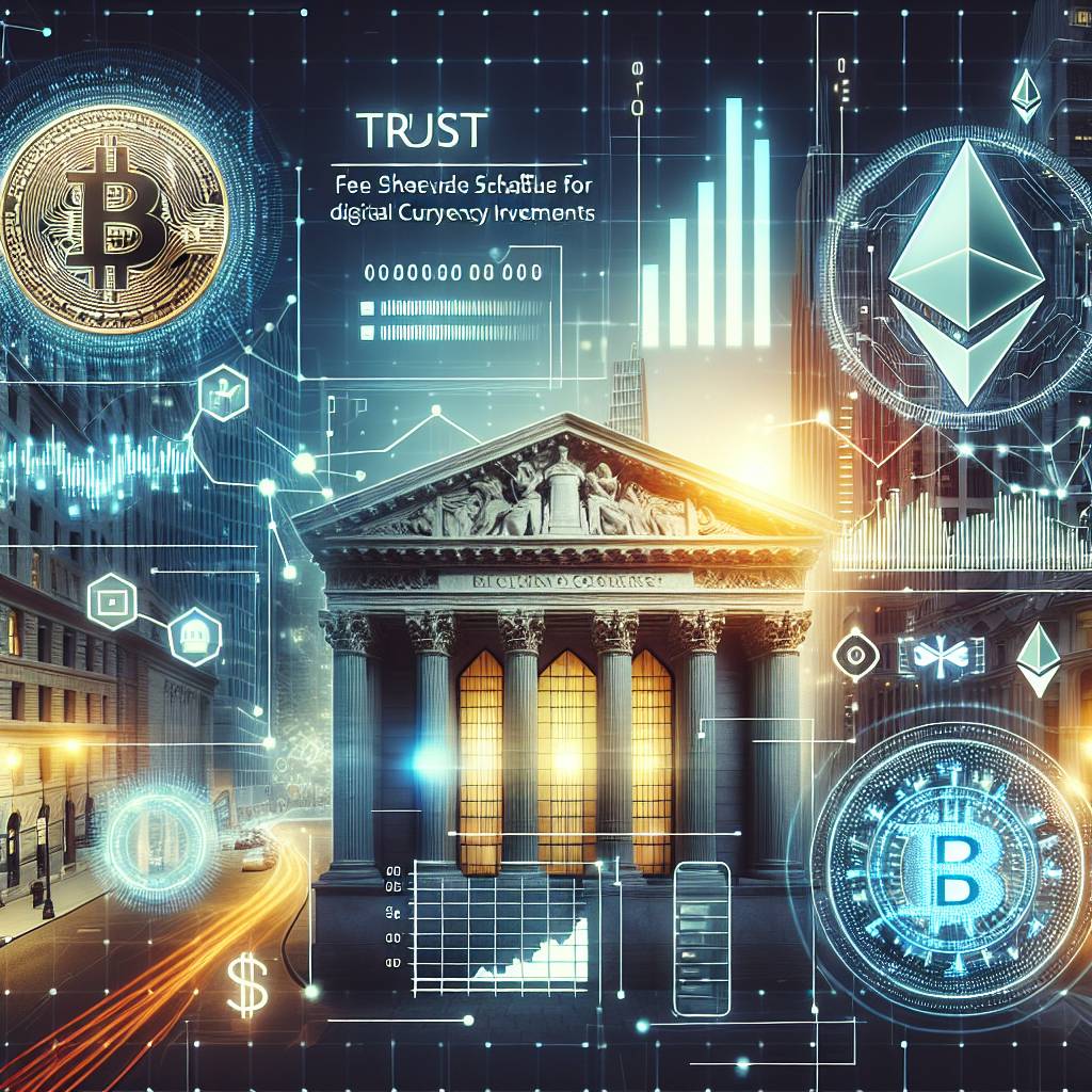 What are the trust services fees for investing in cryptocurrencies with Fidelity?