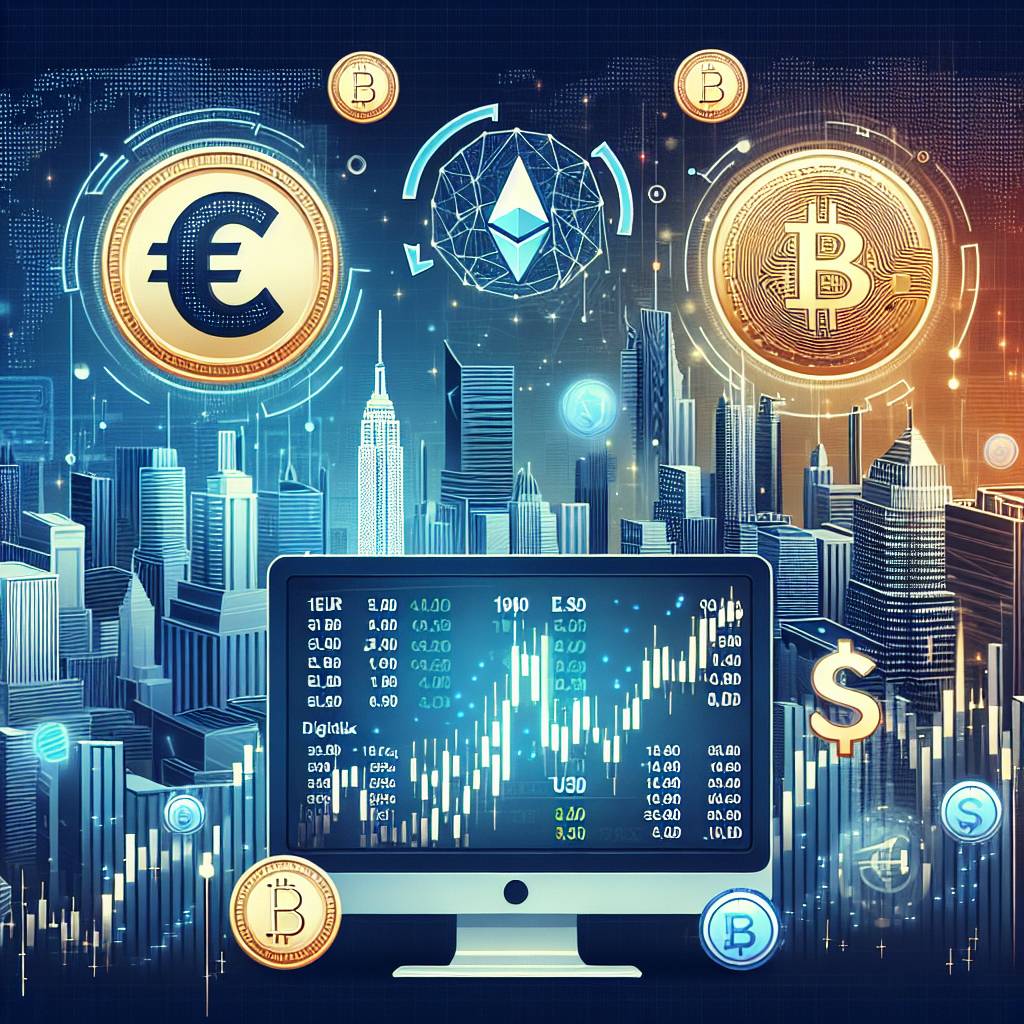 How can I convert 1900 EUR to USD using digital currencies?