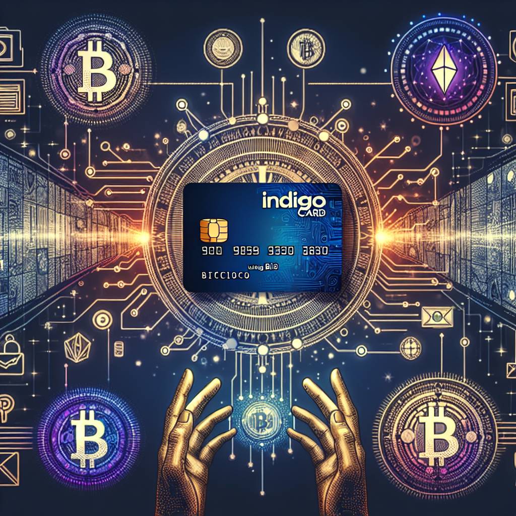 How can I activate my Indigo card using cryptocurrency?