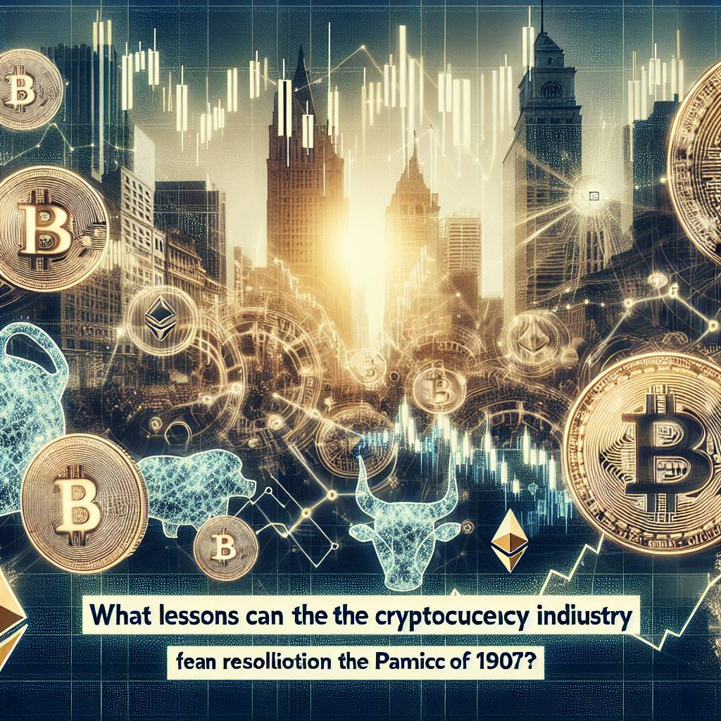 What lessons can the cryptocurrency industry learn from the resolution of the panic of 1907?