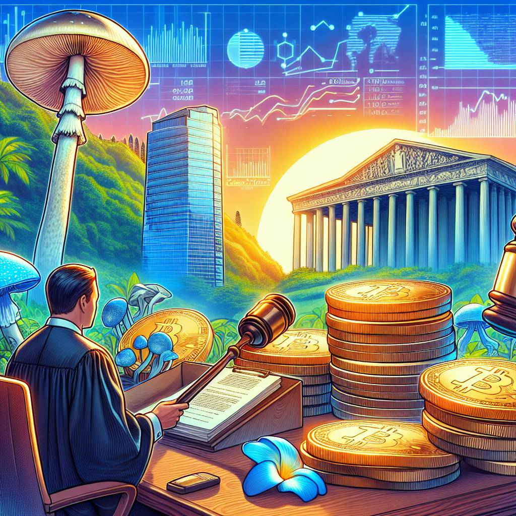 What is the current legal status of shrooms in Hawaii in relation to the cryptocurrency industry?