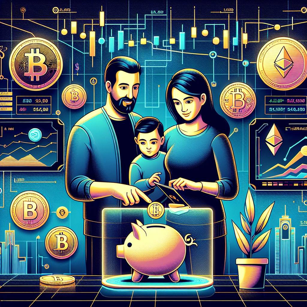 How can parents use digital currencies to save for their children's future?