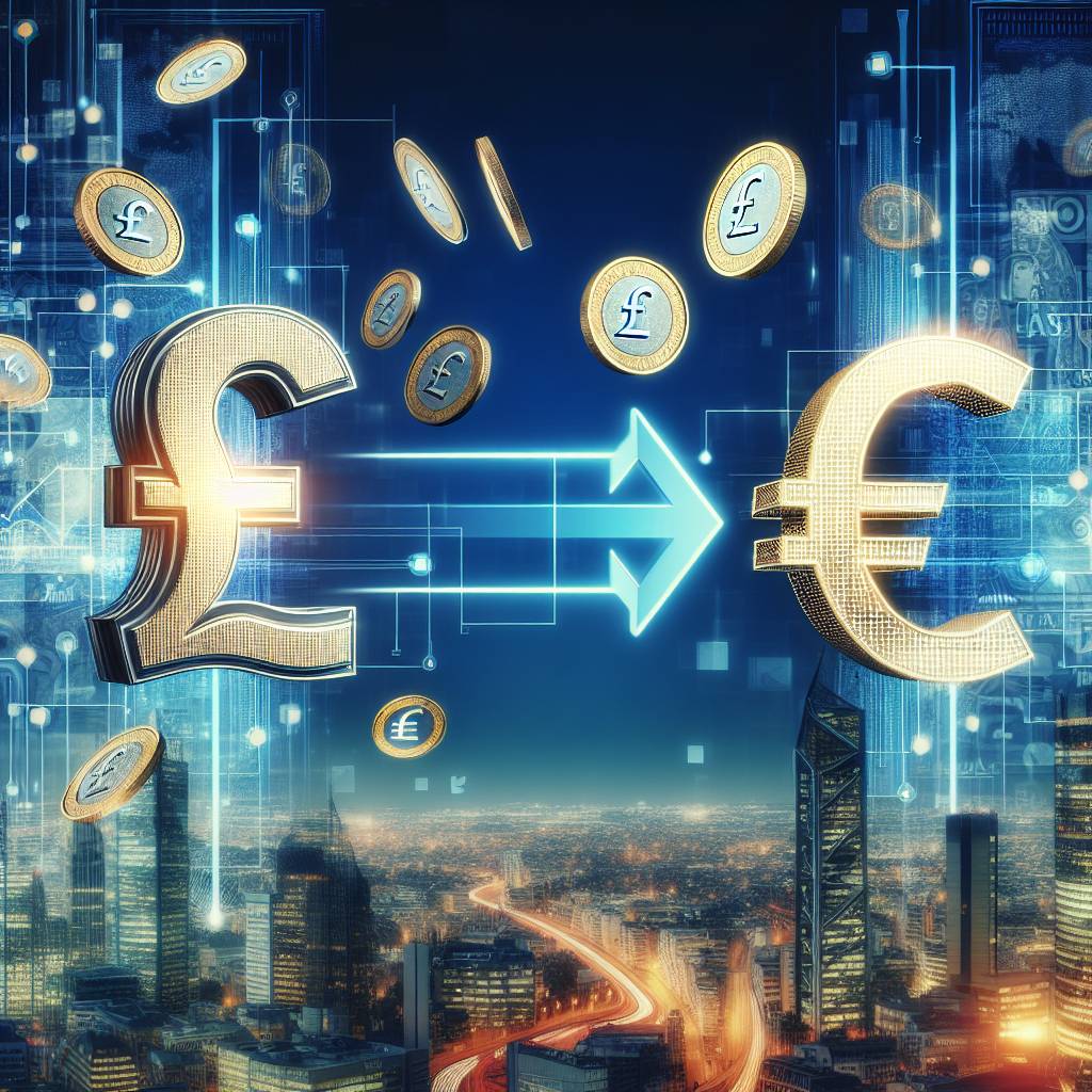 How can I convert 1 pound to euro using a digital currency exchange?