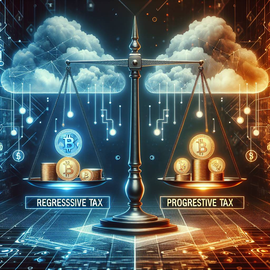 What are the potential benefits and drawbacks of implementing regressive and progressive taxes in the cryptocurrency industry?
