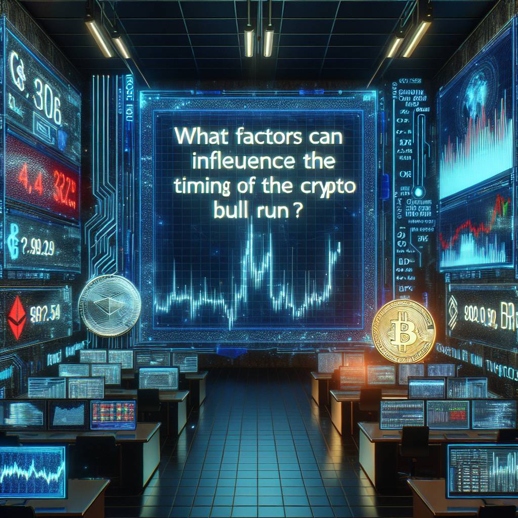 What factors can influence the timing of the crypto bull run?