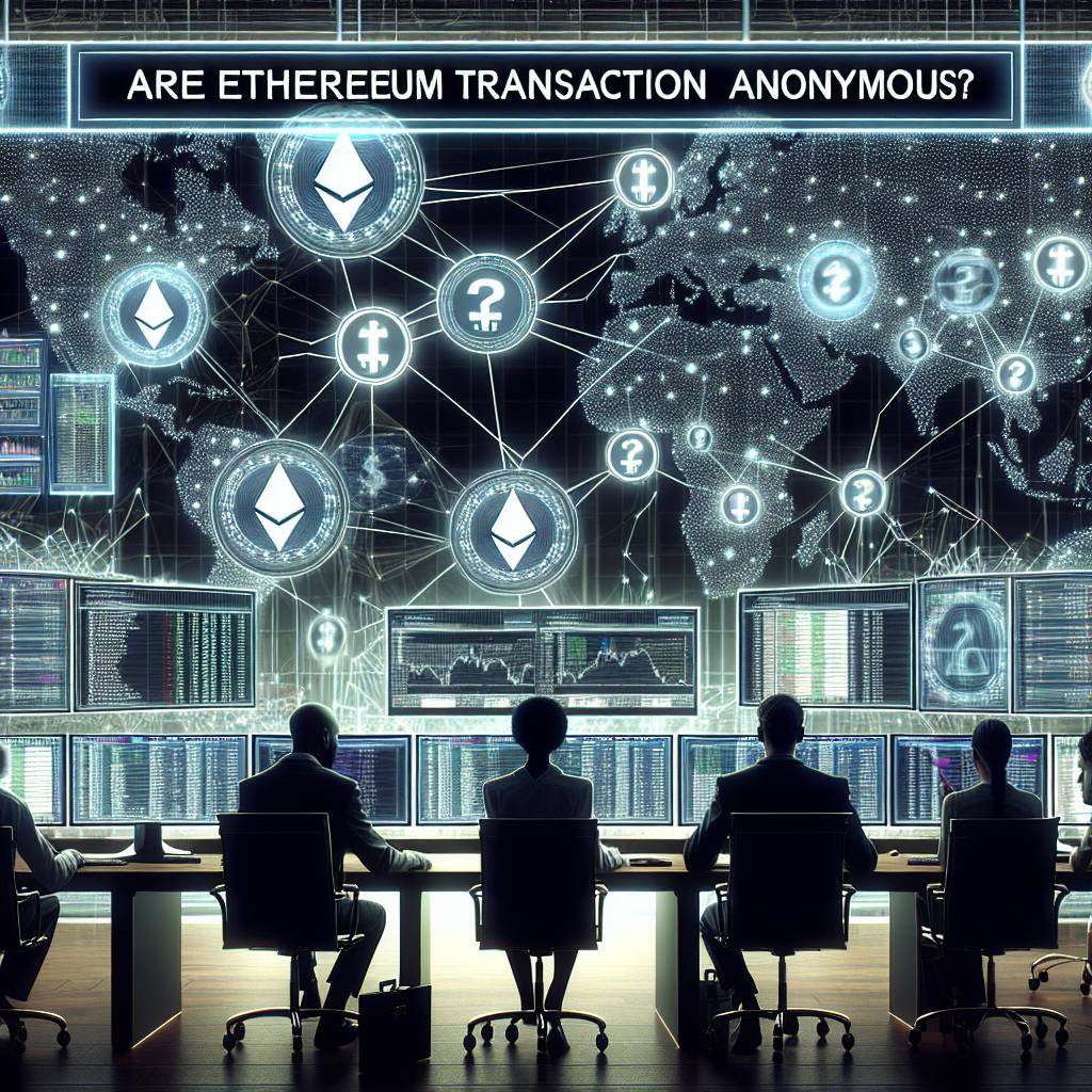 Are etherium transactions anonymous?