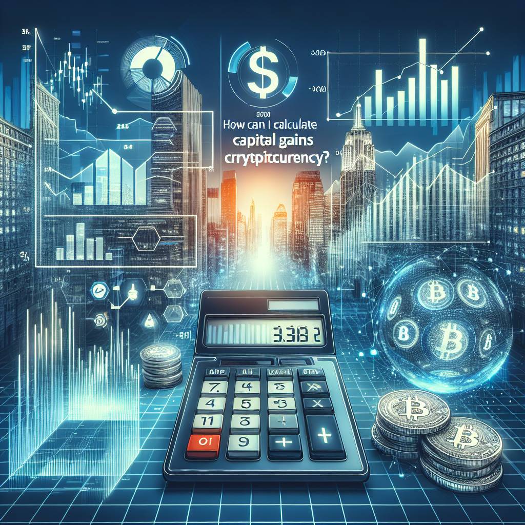 How can I calculate my capital gains taxes on cryptocurrency?
